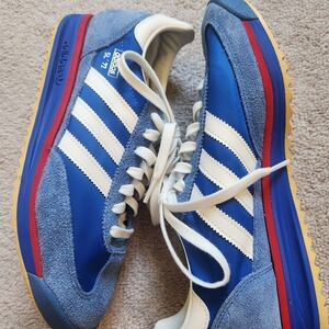 adidas Blue and White Classic Logo Sneaker Interior